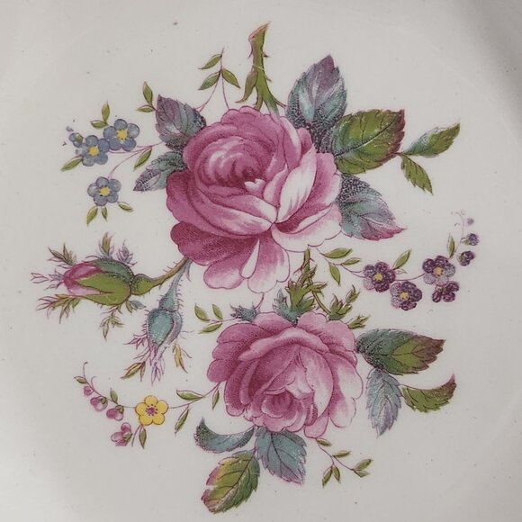 Vintage 1930s 40s Johnson Brothers Windsor, Ware England Floral Bouquet Serving - Picture 6 of 10